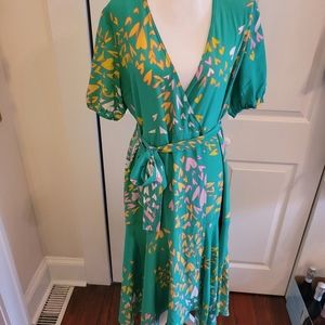 Leanne Marshall Silk Wrap Dress